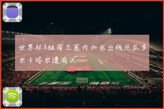 世界杯A组荷兰塞内加尔出线厄瓜多尔卡塔尔遭淘汰